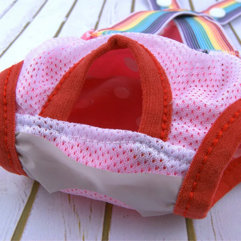 Culotte hygiénique pour chienne – Culotte menstruelle pour petite et moyenne femelle – Motif à pois